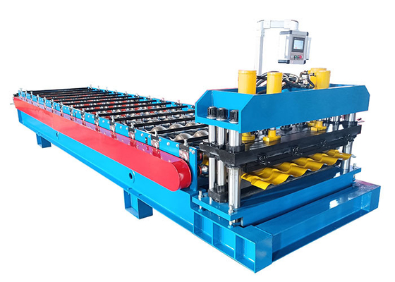 Chain Size 1 Inch Glazed Tile Roll Forming Machine 3 - 5m/Min