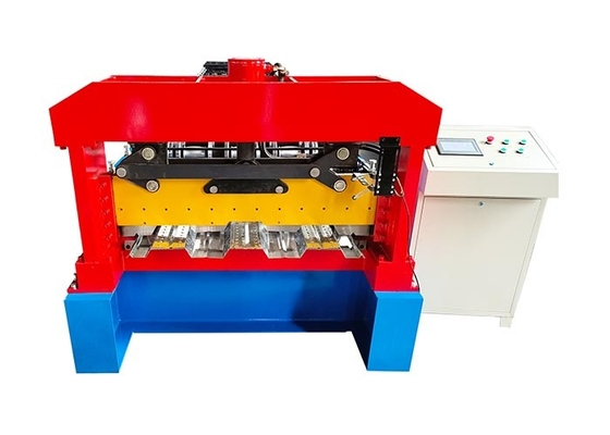Plate Bending Chain Floor Deck Roll Forming Machine For Sheet Metal Profile