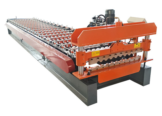 Galvanized Color Steel Roll Forming Machine High Precision 6 - 10m/Min