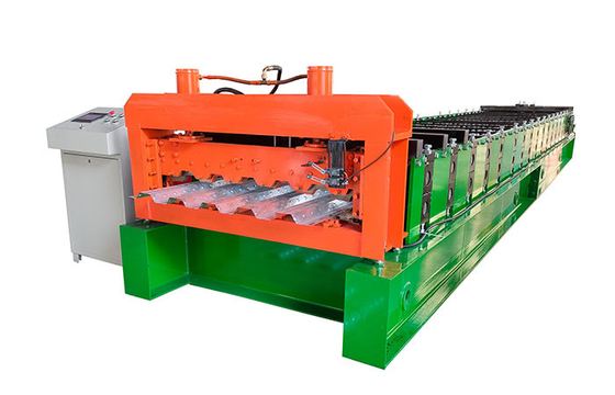 3KW-20.5KW Floor Deck Roll Forming Machine High Strength Chain For Durable Floor Decking