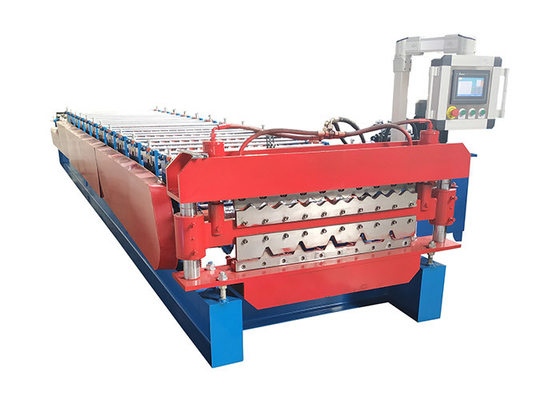 5.5kw 13rows Two Deck Light Steel Keel Roll Forming Machine for 0.45-0.8mm PPGI