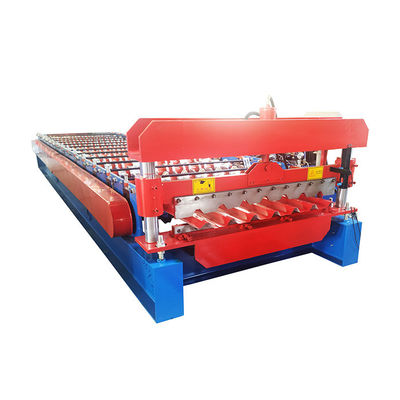 Customizable 380V Roofing Sheet Roll Forming Machine With 5.5kw Motor And Chrome Plated Rollers