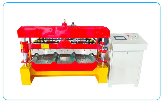 E21S制御 Cr12熱処理カッター材および13〜15ステーションローラー付き板金ロール成形機